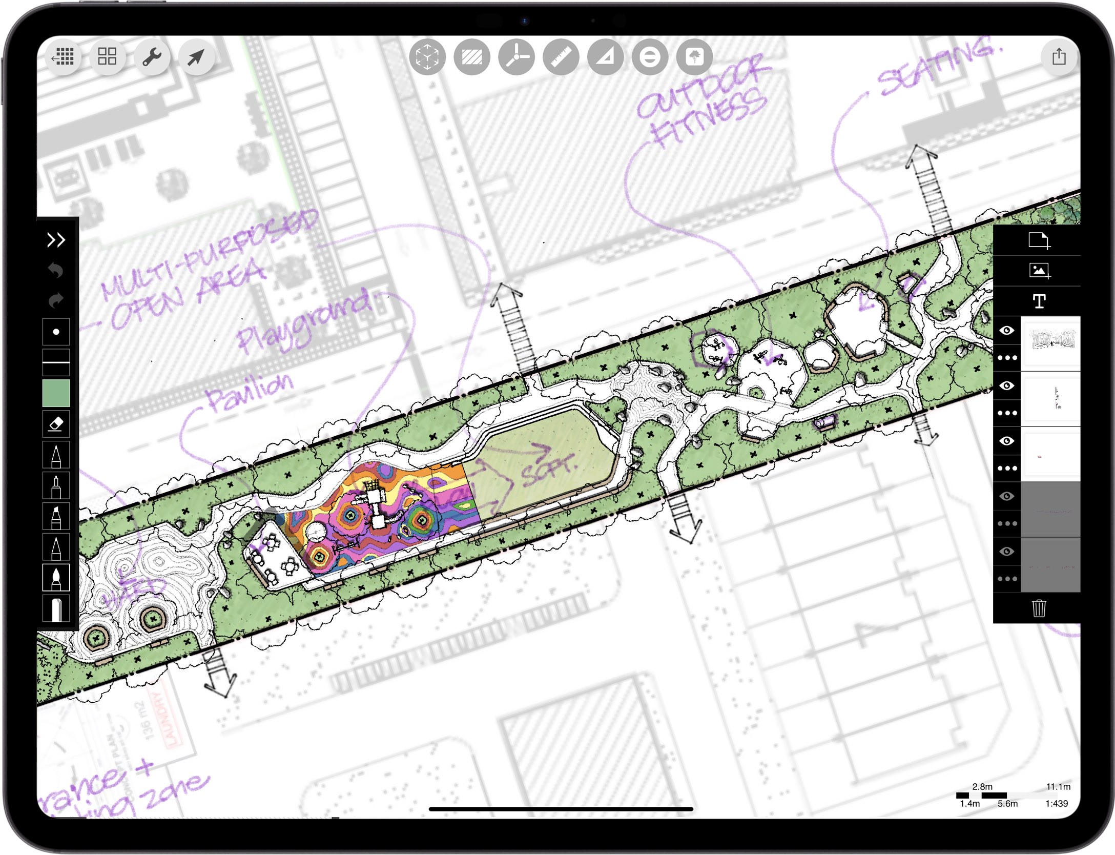 best app for Master Planners Urban Designers_ iPad drawing for Master Planning Urban Design_hotel master plan